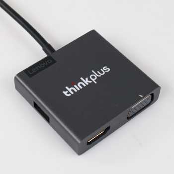 Gambar produk Lenovo Thinkplus Video Adapter USB Type C to HDMI 4K VGA 1080P - LV4K