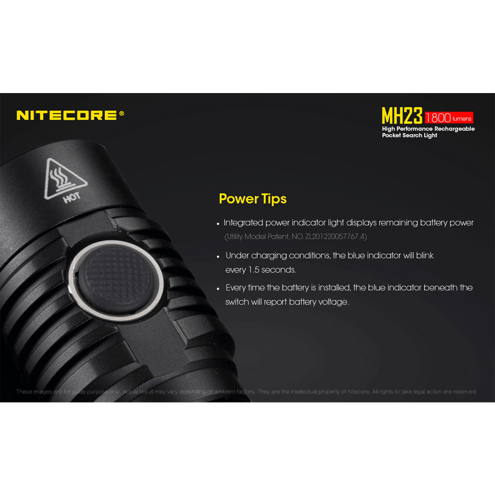 Gambar produk NITECORE Senter LED CREE XHP35 HD 1800 Lumens - MH23