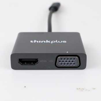 Gambar produk Lenovo Thinkplus Video Adapter USB Type C to HDMI 4K VGA 1080P - LV4K