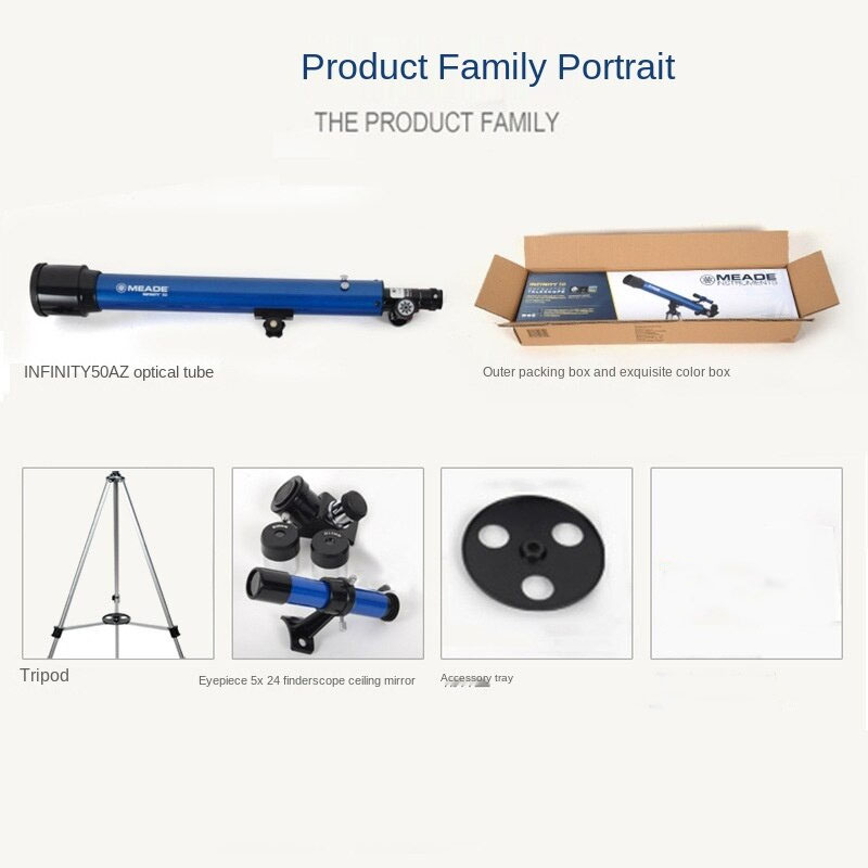 Meade Infinity 50 Refractor Telescope Teropong Bintang Astronomi 50mm