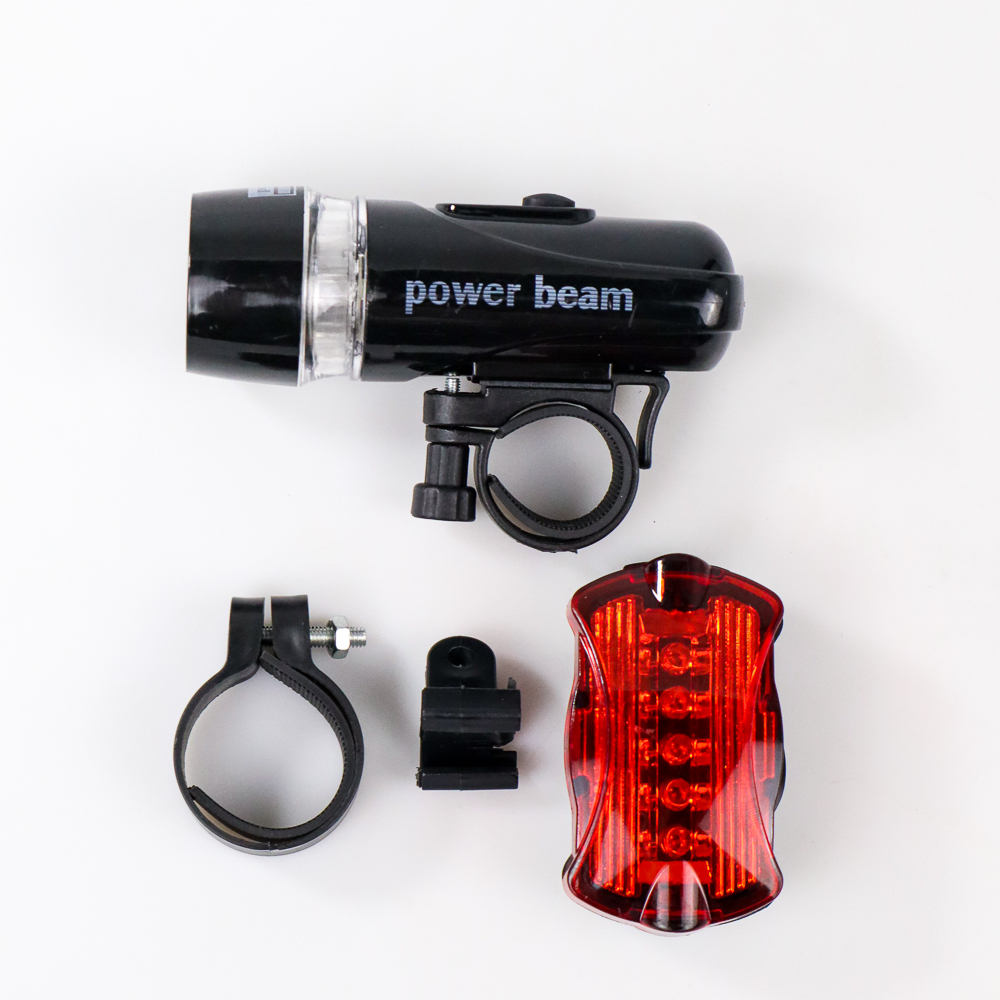 Gambar produk Powerbeam Lampu Depan Belakang Sepeda 5 LED Waterproof 2 Mode - HB-618