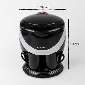 Gambar produk BAR WELL Mesin Kopi Espresso Coffee Maker Double Cup 450W 300ml - SH-648
