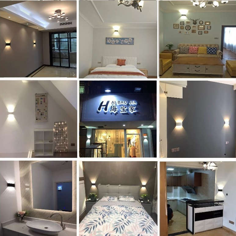 Gambar produk TaffLED Lampu Dinding Hias Outdoor Modern Aluminium 6W 6LED Warm White - D336-3