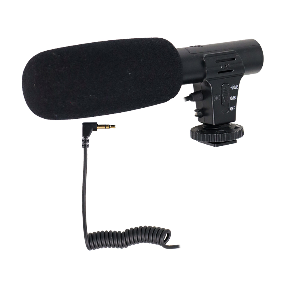 TaffSTUDIO Shotgun Microphone untuk DSLR MIC05 Black