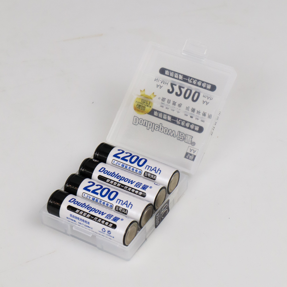 Gambar produk Doublepow Baterai Cas AA Rechargeable NiMH 1.2V 2200mAh 4 PCS - DP-AA780