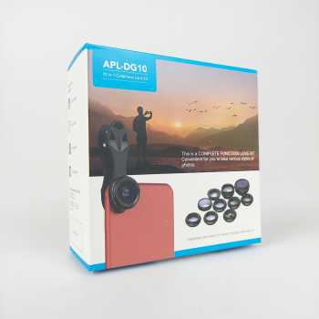 Gambar produk APEXEL 10in1 Lensa Kamera Fisheye Macro Wide Tele CPL Kale Filter - APL-DG10