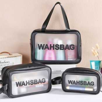 WASHBAG Tas Kosmetik Alat Make Up Portable Pouch Korean PVC Size M - B411