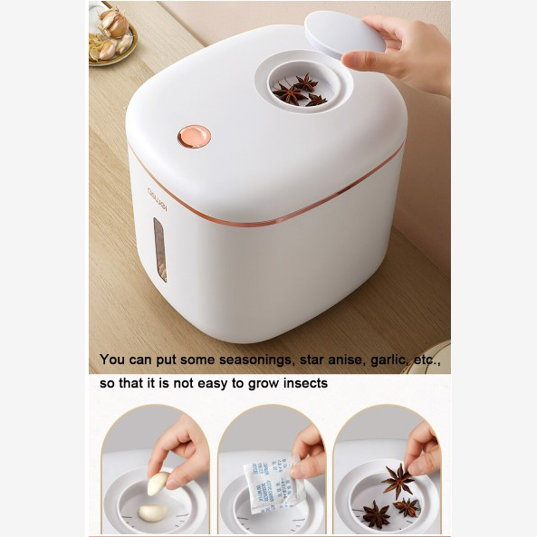 Gambar produk Aswei Wadah Penyimpan Beras Makanan Food Rice Container Moistureproof 5 kg - A2105