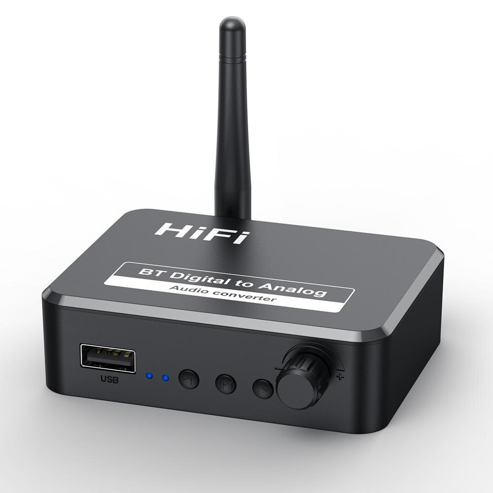 VAORLO DAC Audio Bluetooth 5.1 Receiver HiFi Digital to Analog BLS