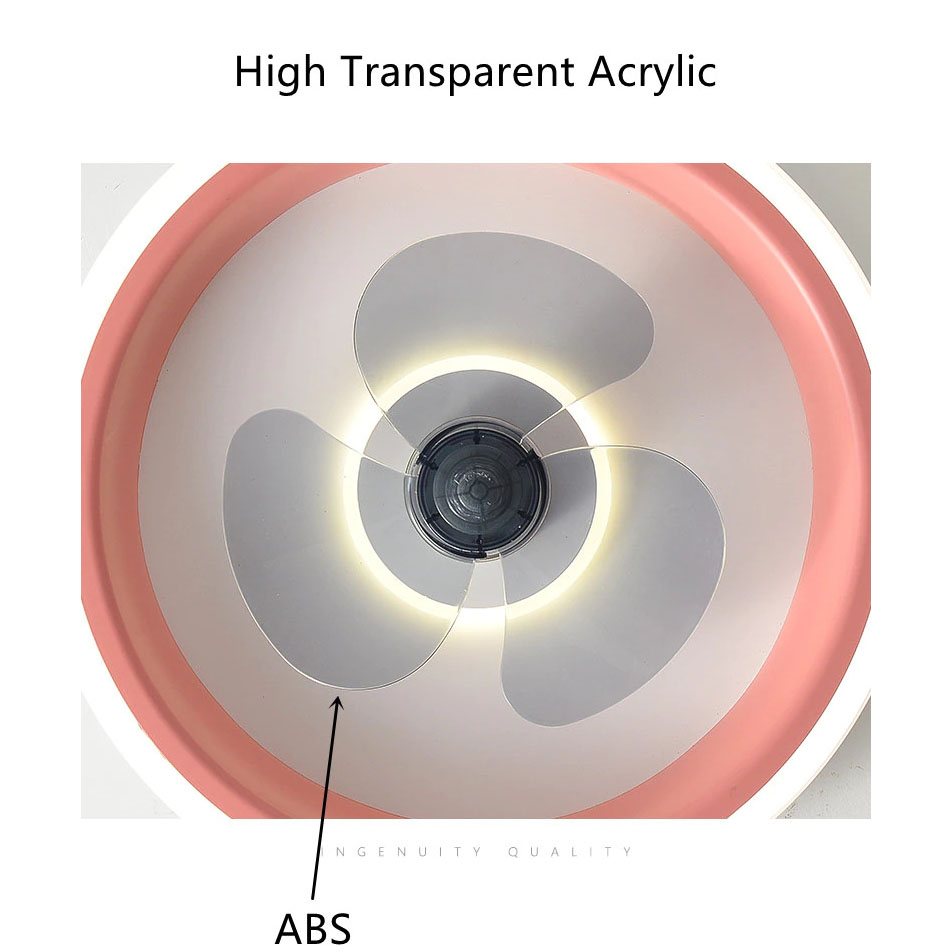 IWP Lampu Plafon LED Kipas Angin 96W 50 cm Dimmable 3 in 1 Color