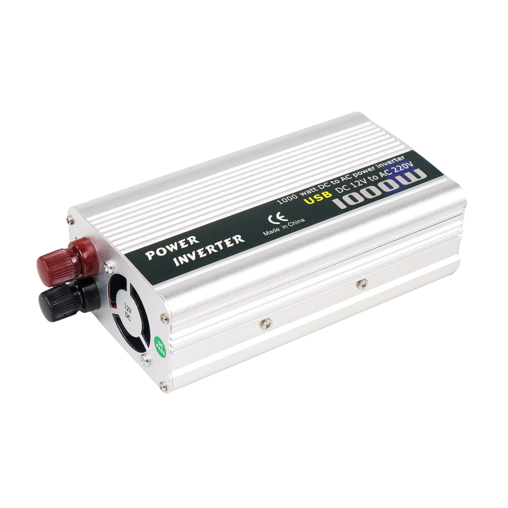 Car Power Inverter USB Port DC 12V to AC220V 1000W - KS001 - Silver ...