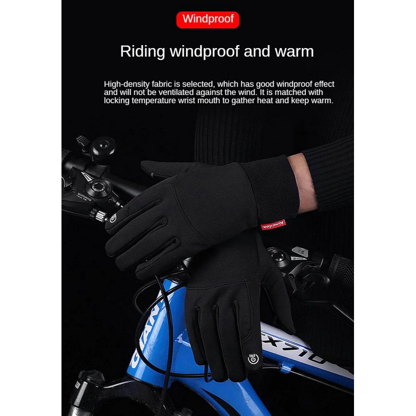 Gambar produk DAKE Sarung Tangan Sepeda Winter Waterproof Cycling Gloves - KG079