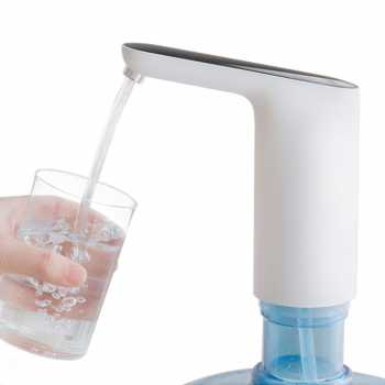 Perlengkapan Dapur & Ruang Makan - 3LIFE Pompa Air Galon Pump Rechargeable USB Touch Switch - PUMP002 - White
