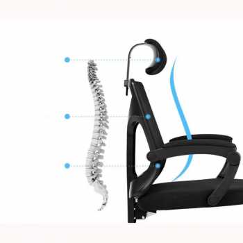Gambar produk HBADA Kursi Kantor Ergonomic Office Chair Lumbar Support - HDNY164WM