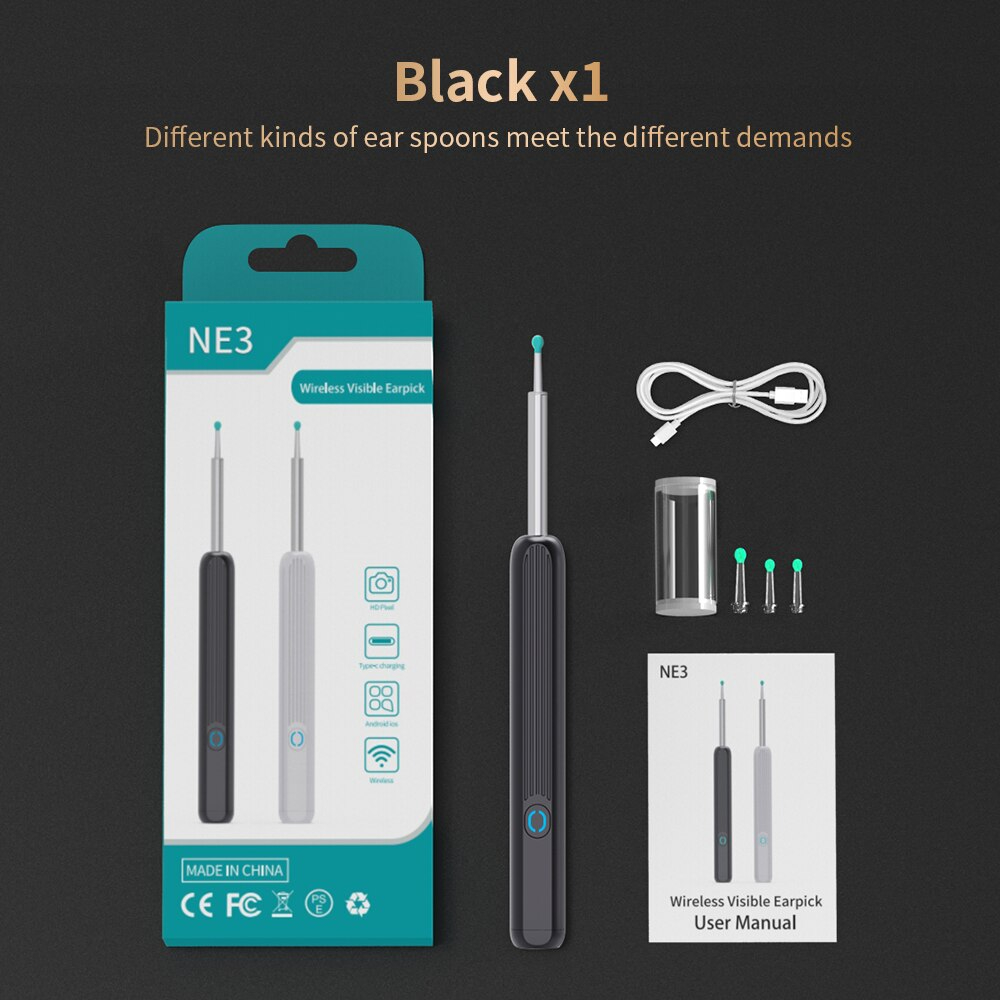 Natfire Kamera Endoscope Pembersih Telinga Otoskop Endoskopi Wireless ...