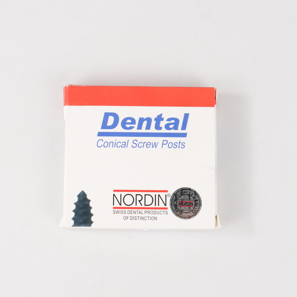 NORDIN Baut Gigi Dental Conical Screw Post Stainless Steel 120 PCS FL12 Silver