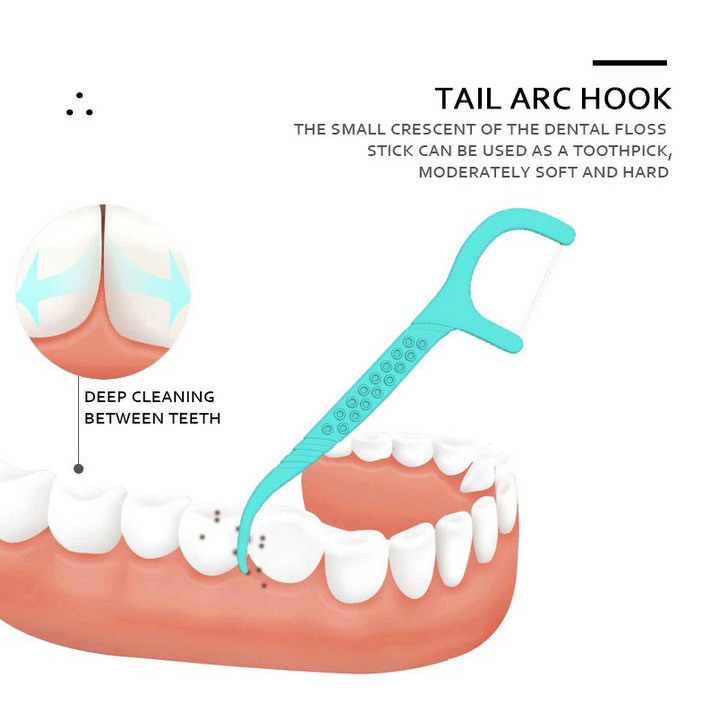 PESITRO Dental Floss Benang Gigi Pembersih Toothpicks Mint Flavor 100