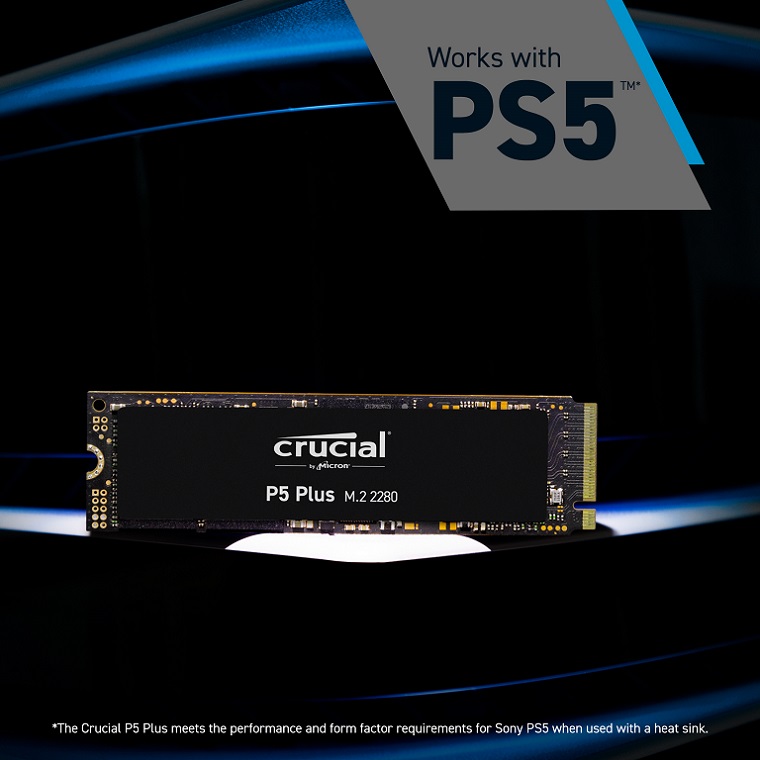 Gambar produk Crucial P5 Plus SSD Gaming NVMe PCIe 4.0 M.2 2280SS 1 TB - CT1000P5PSSD8