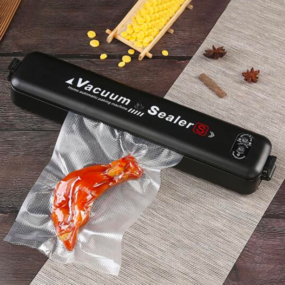 VOCORY Food Vacuum Sealer Elektrik Plastik 240V 80W HF002 Black