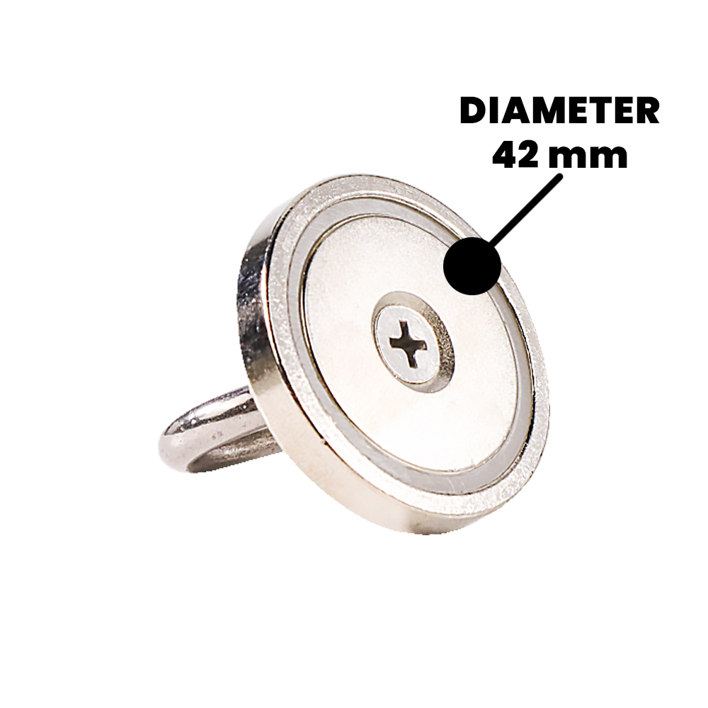 Gambar produk LIXIU Magnet Gantungan Round Hook Strong Neodymium 42mm - D42