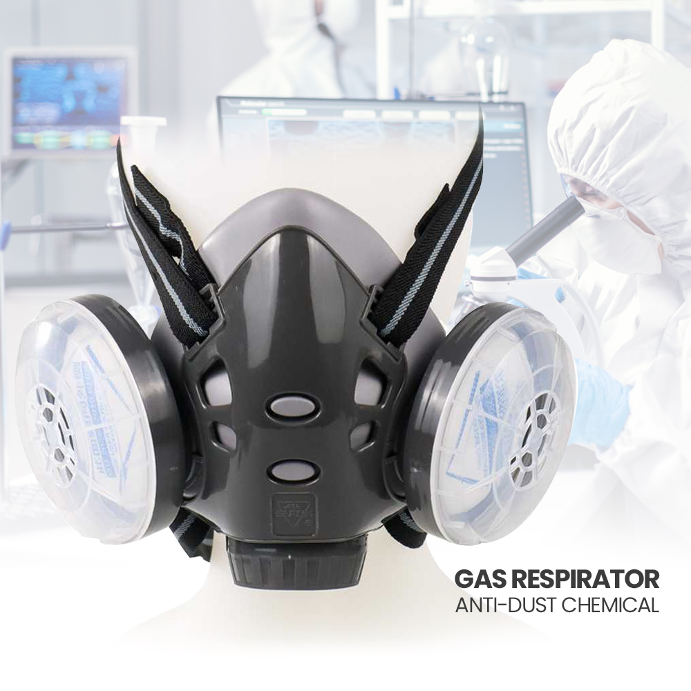 ASL Masker Gas Respirator Half Face with Activated Carbon Filter ...
