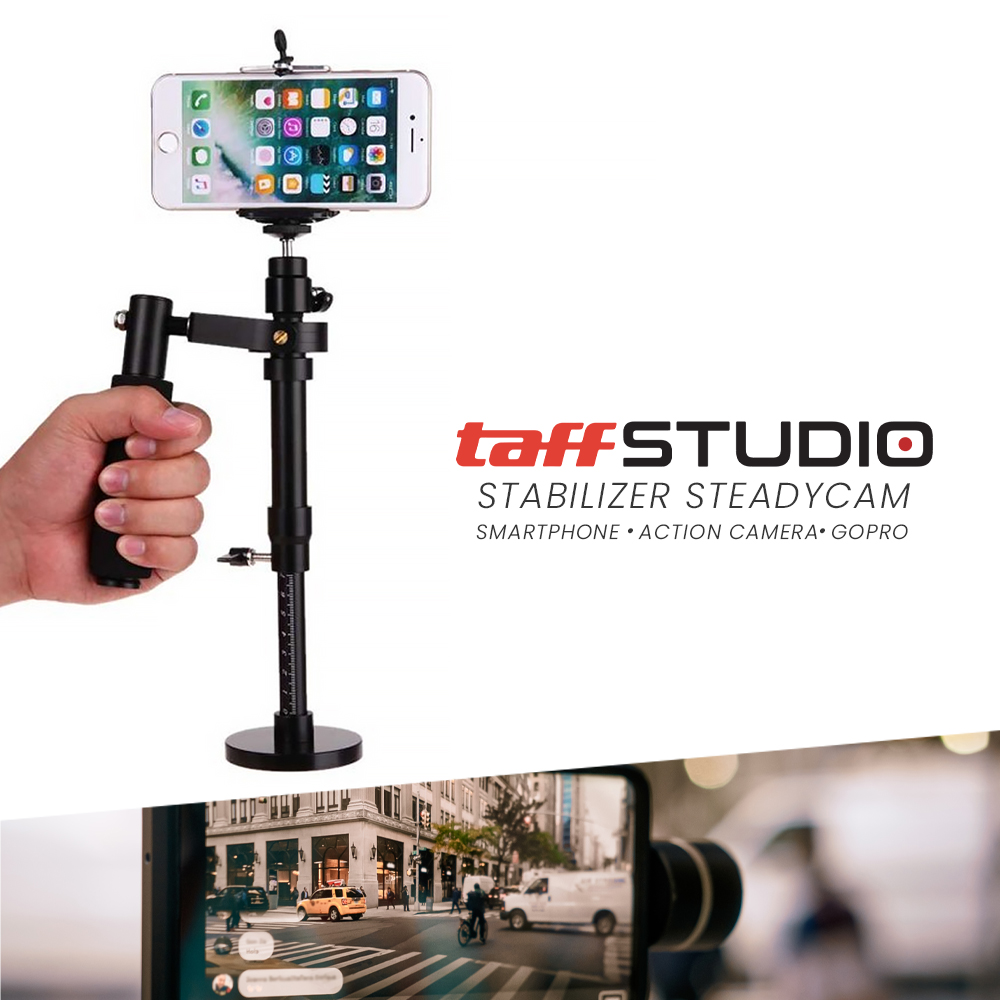 TaffSTUDIO Stabilizer Steadycam for Smartphone Action Camera GoPro ...