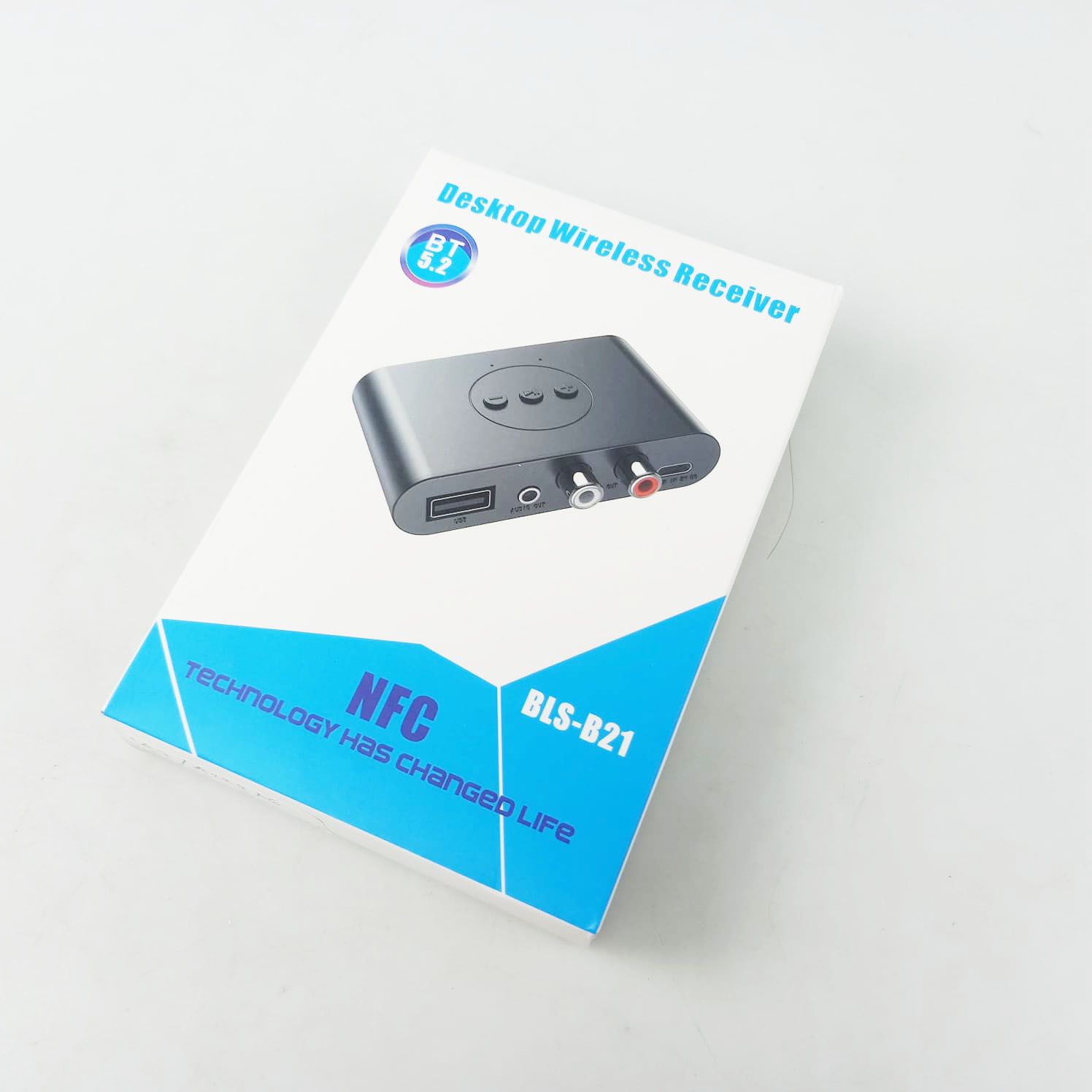 VIKEFON Audio Receiver Bluetooth 5.2 Adaptor RCA U Disk AUX 3.5 mm BLSB21 Black