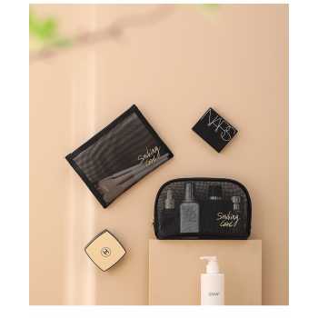 Gambar produk Fang Lun Tas Make Up Kosmetik Transparent Mesh Octagon Bag - SMG2 - 8
