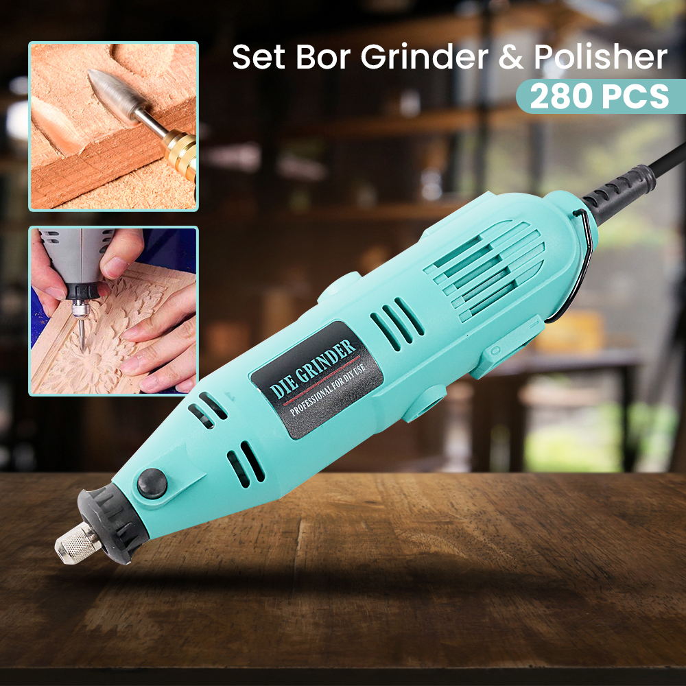 TUNGFUII Set Bor Grinder & Polisher Cutting Electric Drill 280 PCS