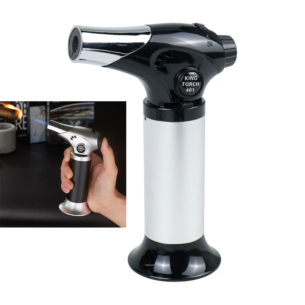 KING TORCH Portable Gas Blow Torch Butane Flame Gun BS401 Black