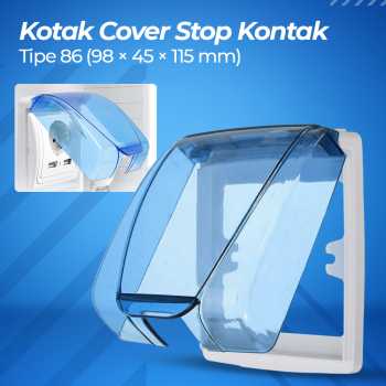 Gao Ji Fang Shui He Kotak Cover Stop Kontak Dinding Type 86 - S126 - Blue