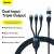 Gambar produk Baseus Kabel Charger Type C Micro USB Lightning 2 in 3 100 W 1.2 M - CB000003