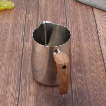 DROHOEY Gelas Susu Milk Jug Espresso Latte Art Stainless Steel 600ml - DRH600 - Silver
