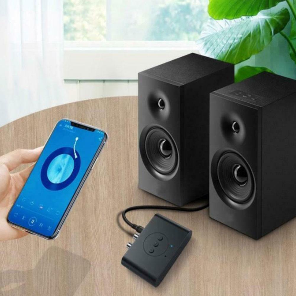 VIKEFON Audio Receiver Bluetooth 5.2 Adaptor RCA U Disk AUX 3.5 mm BLSB21 Black