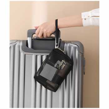 Gambar produk Fang Lun Tas Make Up Kosmetik Transparent Mesh Octagon Bag - SMG2 - 4