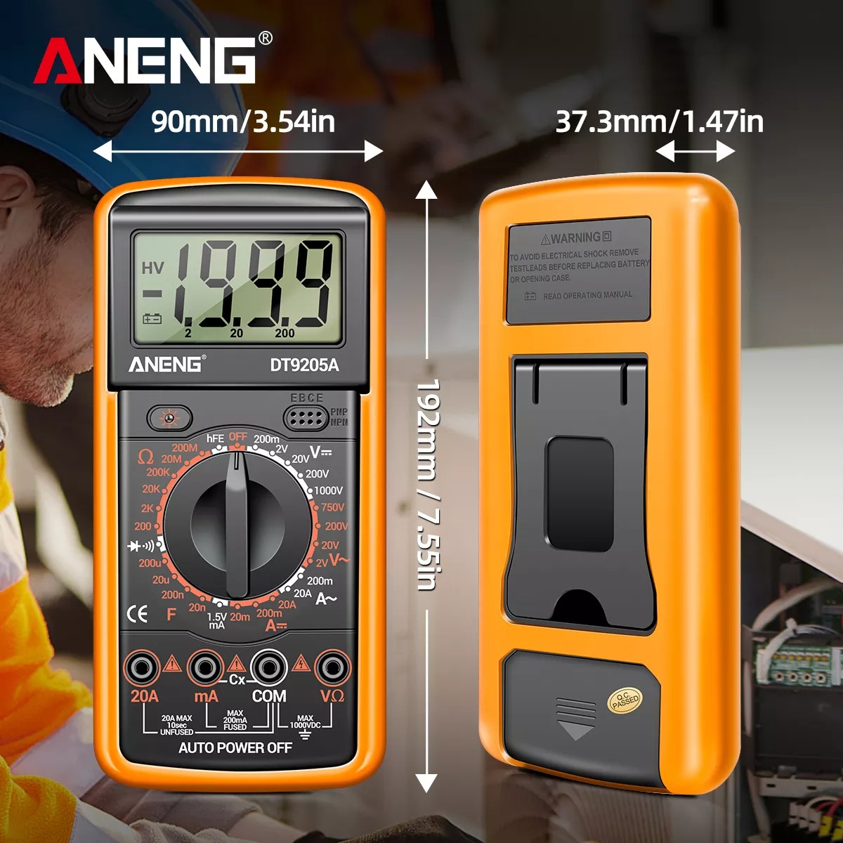 ANENG Digital Multimeter Multitester Voltage Tester with Stand