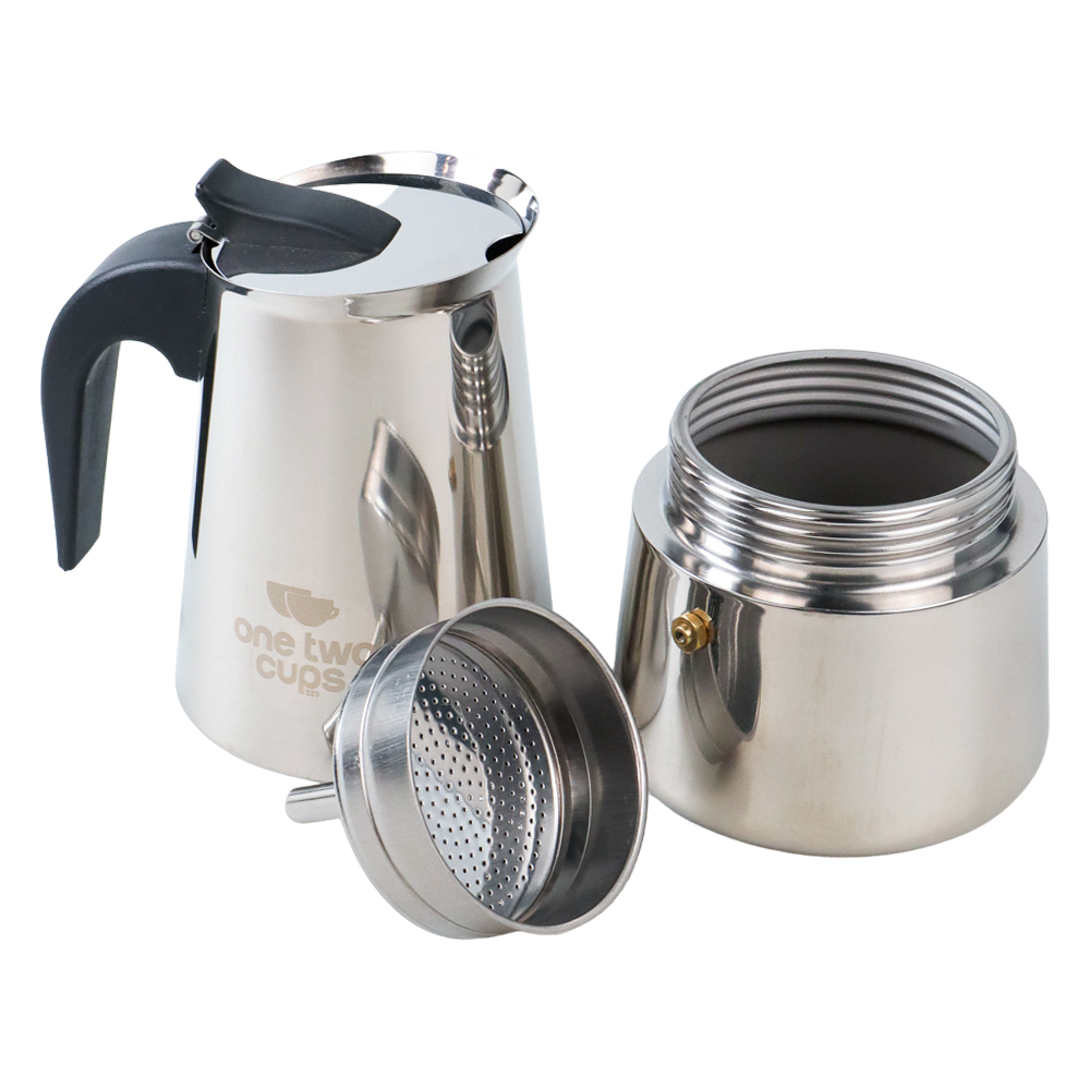 Gambar produk One Two Cups Espresso Coffee Maker Moka Pot Teko 450ml 9 Cup - Z20