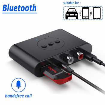 TaffSTUDIO Audio Bluetooth 5.2 Receiver Adapter NFC 3.5mm - BLS-B21 - Black