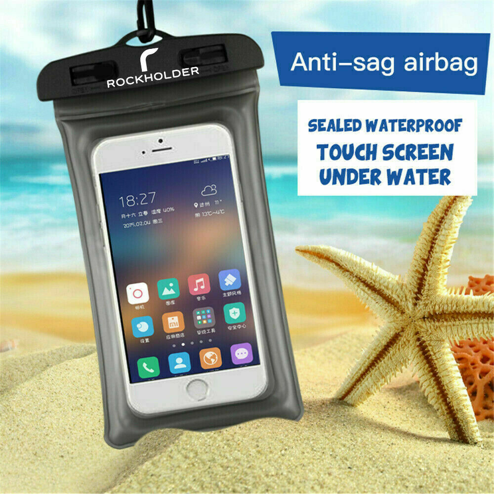 AUW Casing Anti Air Smartphone Waterproof 6 Inch ABS175100 Black