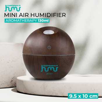 Taffware HUMI Car Mini Air Humidifier Aromatherapy Wood 130ml - JKC01 - Dark Brown