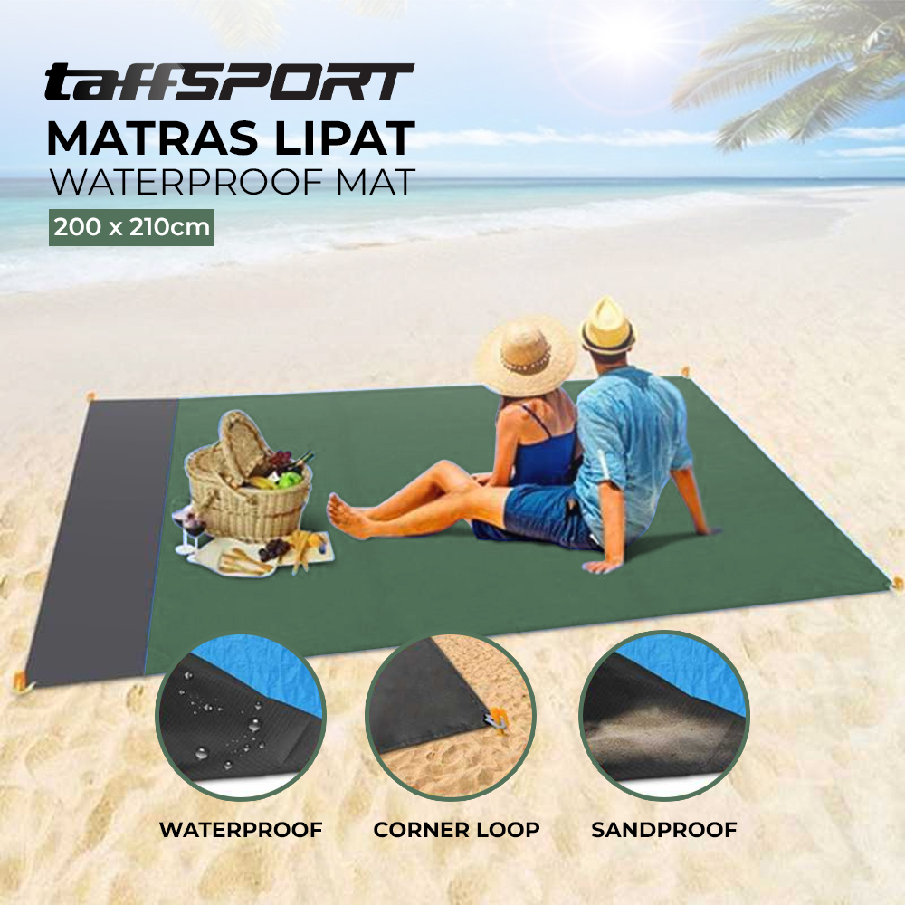 Gambar produk TaffSPORT Matras Lipat Waterproof Mat 200 x 210cm - FS-008