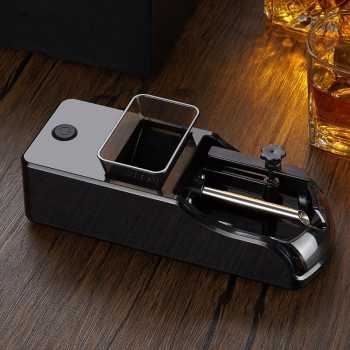Aksesoris Rokok & Korek Api - PURRINI Alat Linting Rokok Otomatis Electric Roller 7 x 66mm - H011 - Black