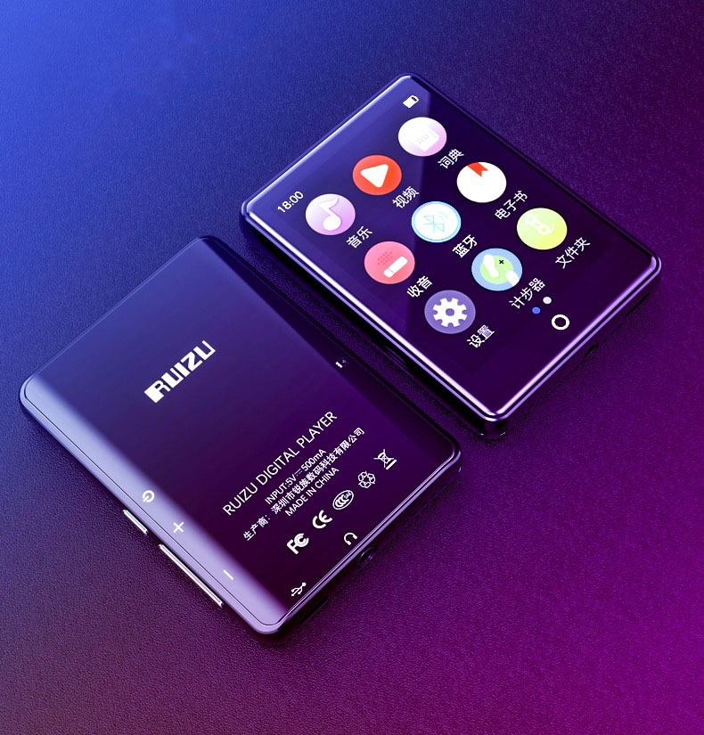 Gambar produk RUIZU Bluetooth MP3 Player DAP Touchscreen Lossless Audio 16GB - M7