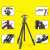 Gambar produk QZSD Tripod DSLR Multifunction Horizontal Center 120cm - Q-202F