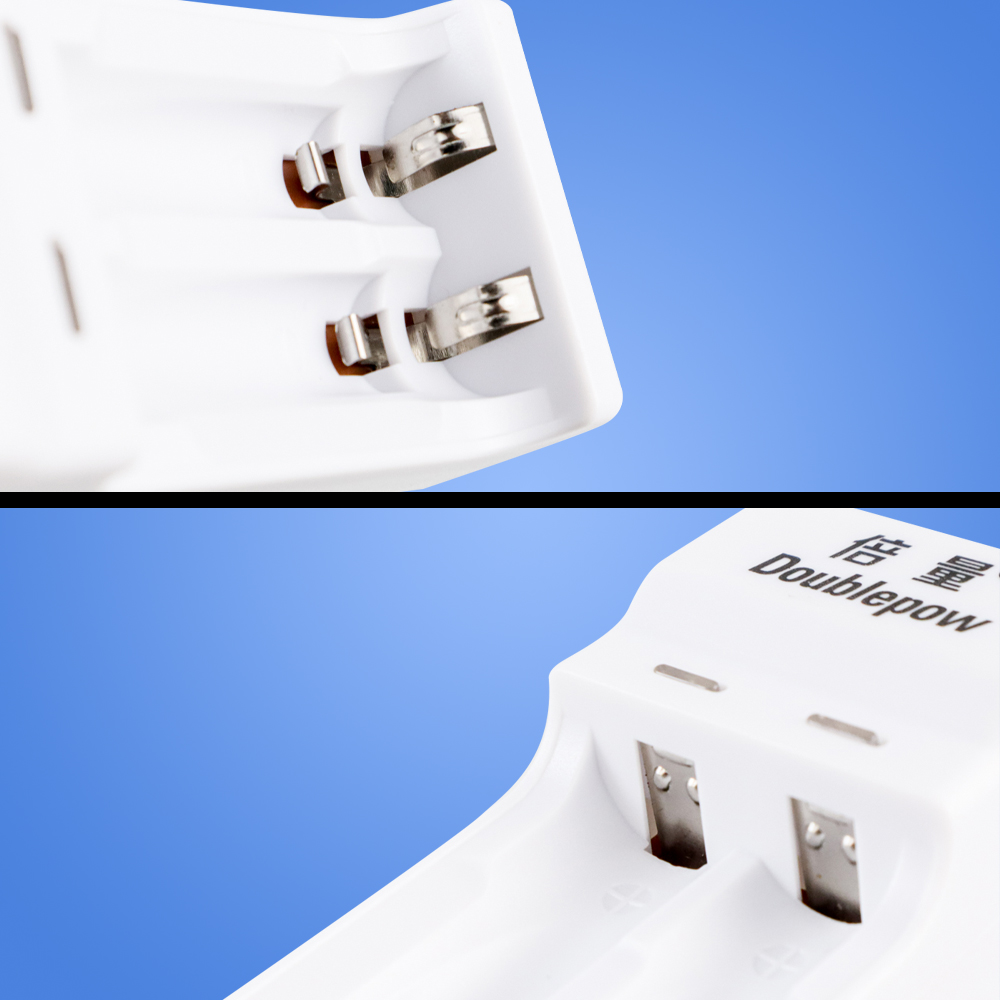 Gambar produk Doublepow Charger Baterai 2 Slot AA/AAA with 2 Baterai AA 780 mAh - DP-U21