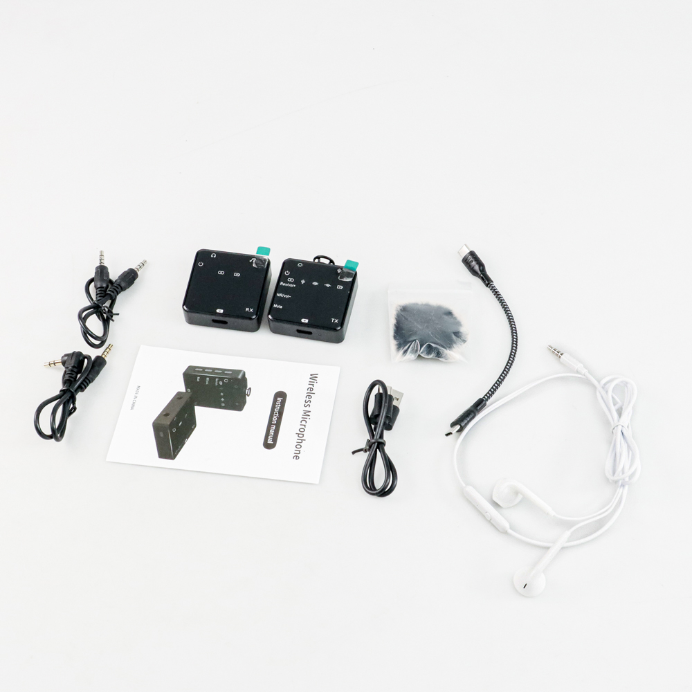 Clip On Mic Wireless Noice Reduction for Vlogging Zoom USB TypeC 1