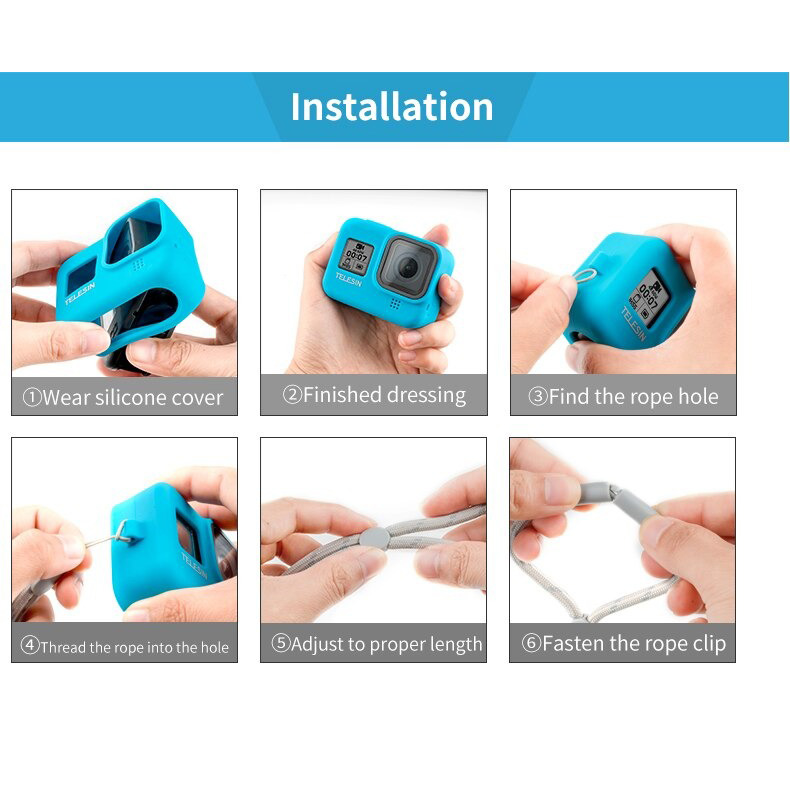 Telesin Frame Housing Protective Case Bumper GoPro Hero 8 - GP-PTC-802 Gambar produk Telesin Frame Housing Protective Case Bumper GoPro Hero 8 - GP-PTC-802