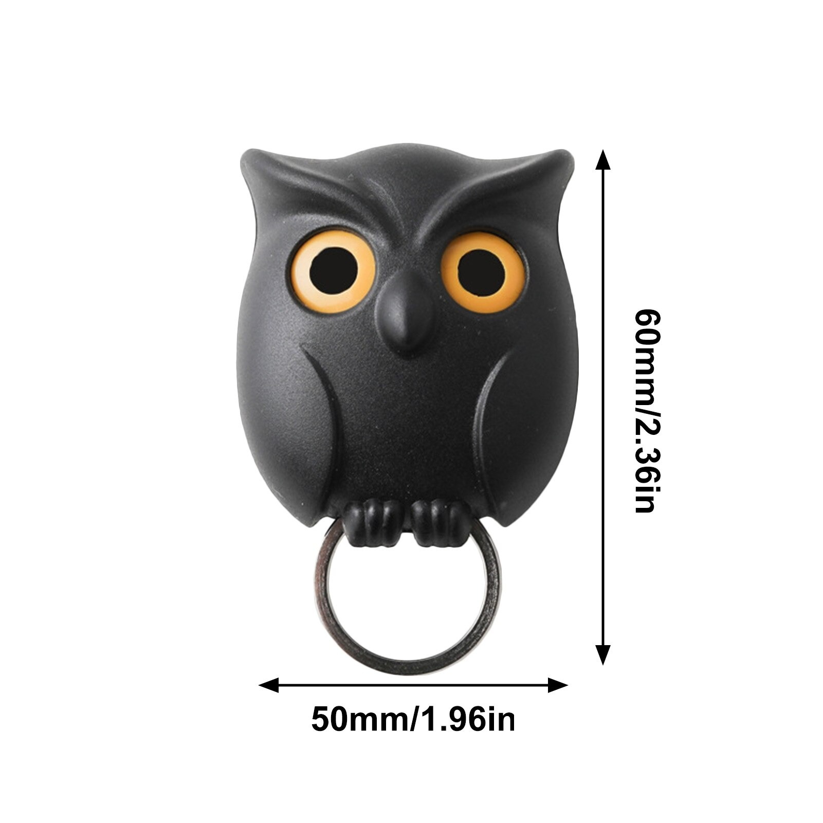 Gambar produk AK Gantungan Dinding Tempel Kunci Burung Hantu Berkedip Magnet Hook - 60AOWL