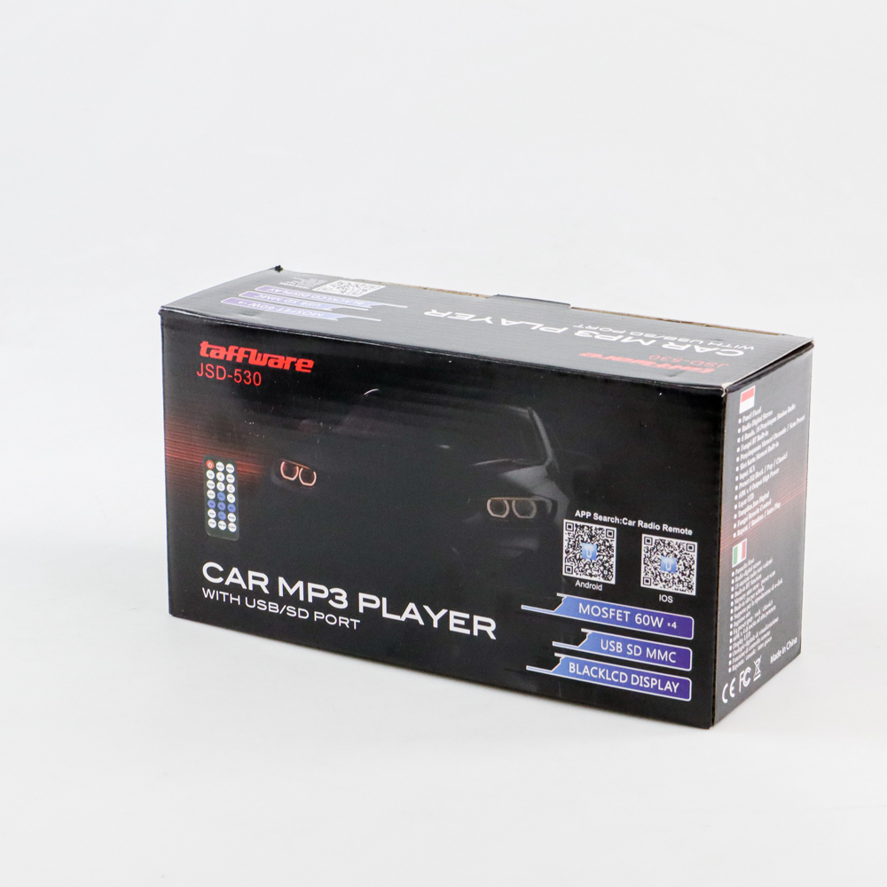 Taffware Tape Mobil Audio Bluetooth Car MP3 Player JSD530 Black