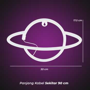 Gambar produk KEY-WIN Lampu Hias LED Neon Flex Battery and USB Power 1W Planet - M04